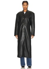 GRLFRND The Long Leather Coat