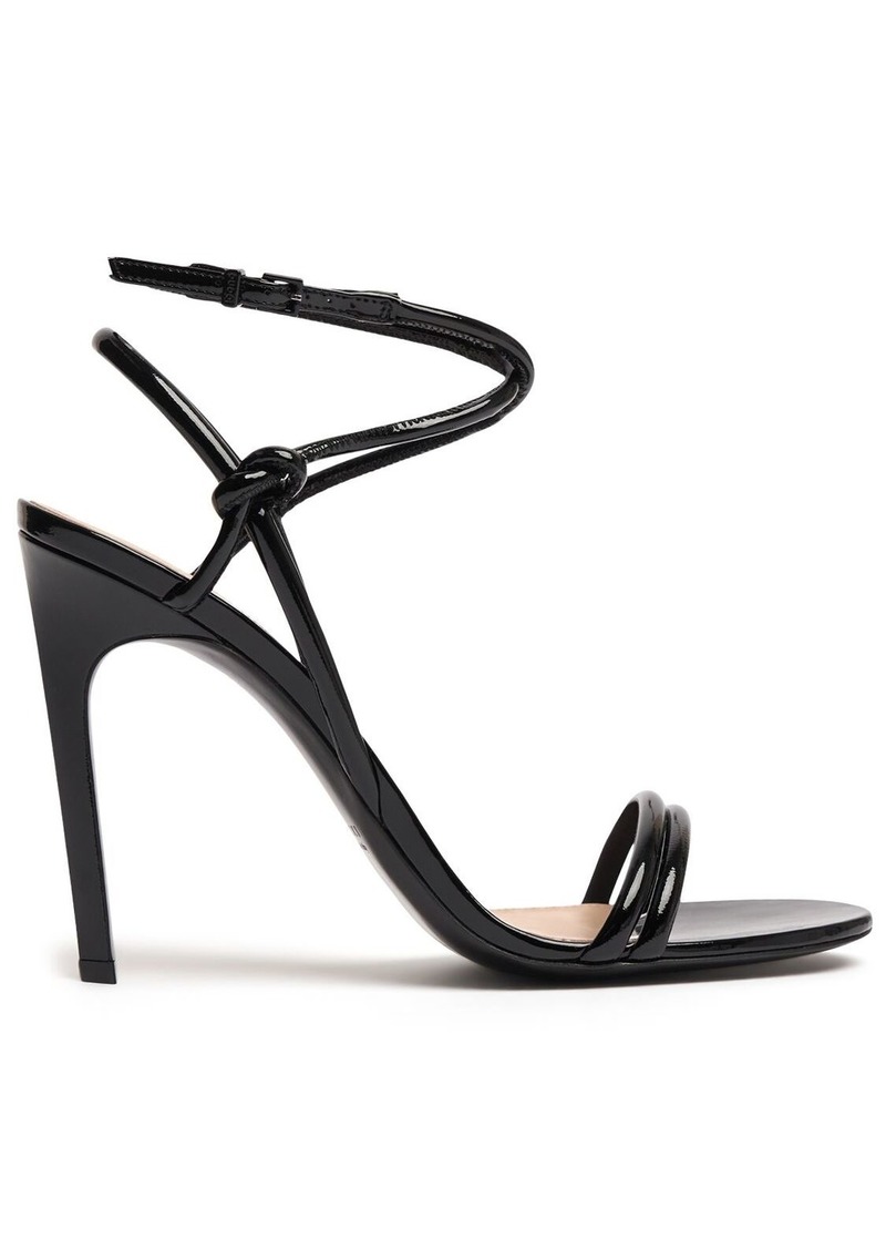 Gucci 105mm Patent Leather Strappy Sandals