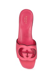 Gucci 10mm Interlocking G Cut-out Slide Sandal