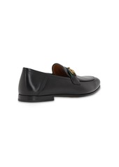 Gucci 10mm Leather Foldable Loafers W/ Web