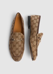 Gucci 10mm New Jordaan Canvas Loafers