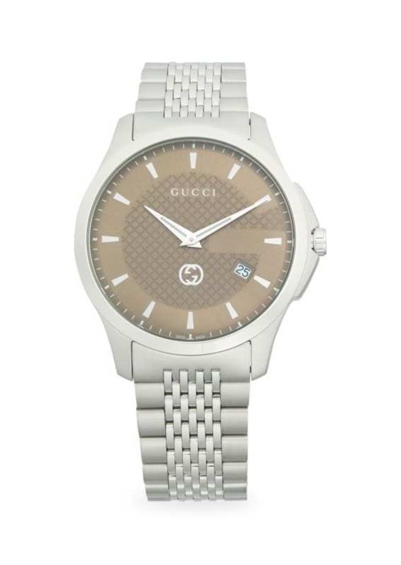 Gucci 126 LG Stainless Steel Bracelet Watch