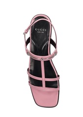 Gucci 15mm Slim Horsebit Leather Flat Sandals