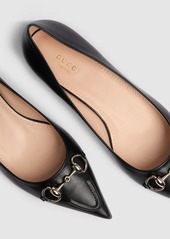 Gucci 15mm Leather Ballet Flats W/ Horsebit