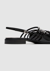 Gucci 15mm Leather Strappy Ballet Flats