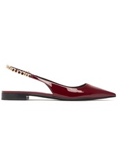 Gucci 15mm Signoria Leather Slingback Flats