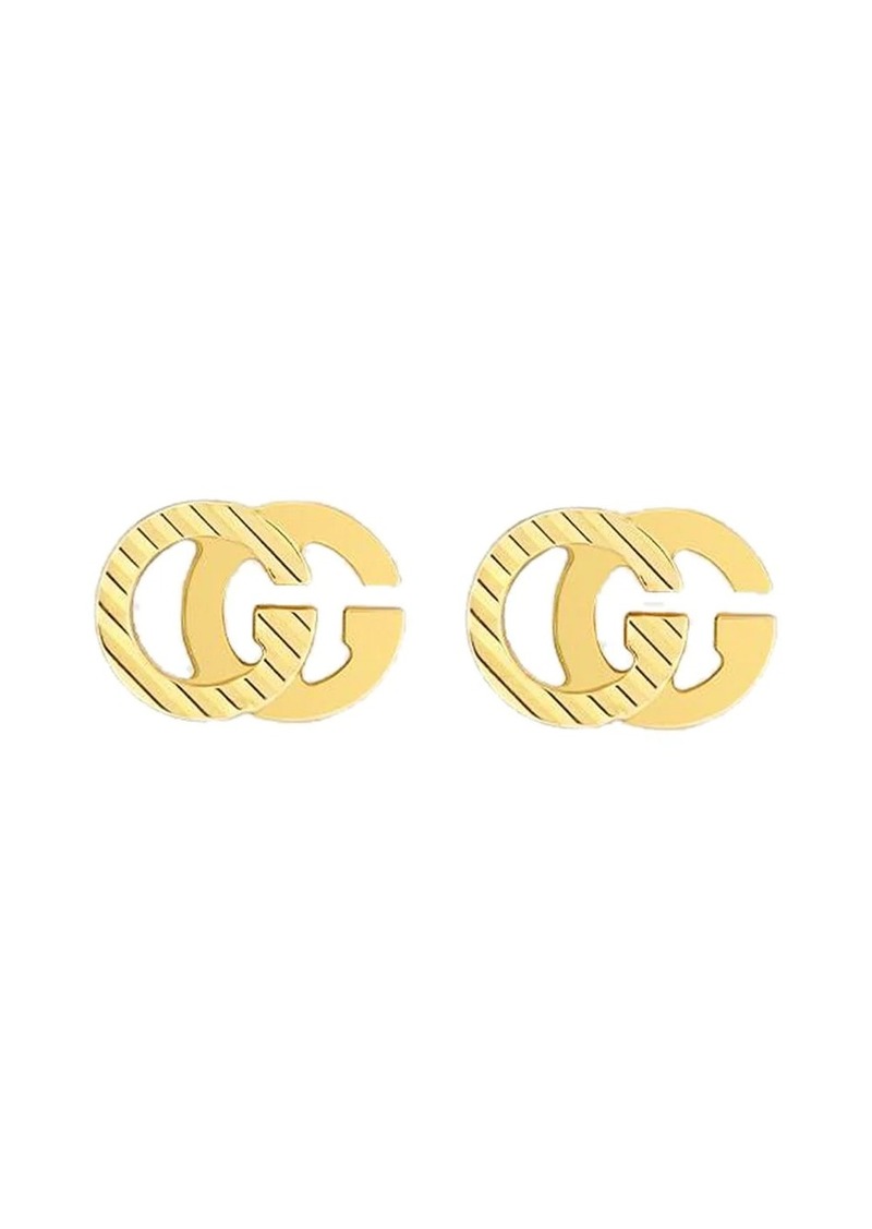 Gucci 18kt yellow gold interlocking G earrings