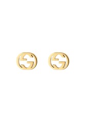 Gucci 18kt yellow gold Interlocking G stud earrings