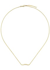 18kt yellow gold Link to Love Gucci bar necklace