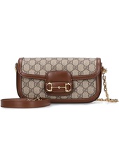 Gucci 1955 Horsebit Gg Canvas Shoulder Bag