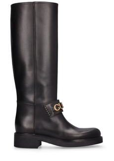 Gucci 25mm Cara Leather Boots