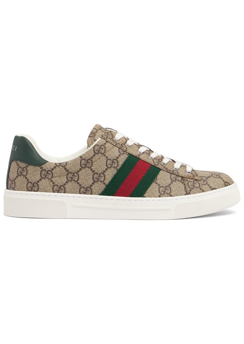 30mm Gucci Ace Canvas Trainer Sneakers