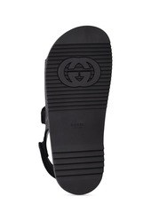 Gucci 35mm Double Gg Denim Sandals