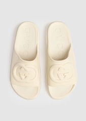 Gucci 40mm Miami Rubber Wedge Sandals
