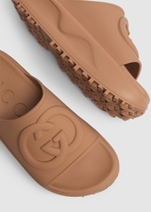 Gucci 42mm Interlocking G Rubber Sandals