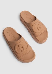 Gucci 42mm Interlocking G Rubber Sandals