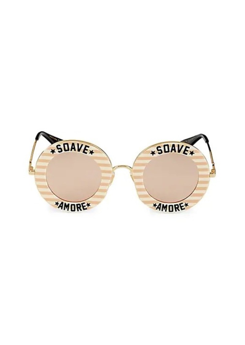 gucci 44mm round sunglasses