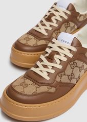 Gucci 50mm Chunky B Canvas & Leather Sneakers