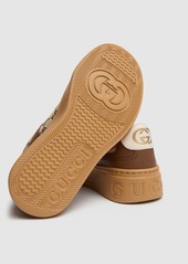 Gucci 50mm Chunky B Canvas & Leather Sneakers