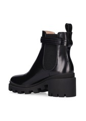 Gucci 50mm Trip Leather Chelsea Boots