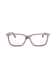Gucci 52MM Rectangle Optical Glasses