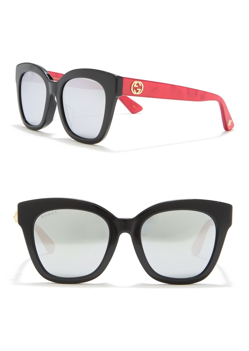 gucci 51mm novelty square flare sunglasses