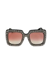 Gucci 53MM Embellished Square Sunglasses
