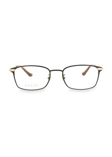 Gucci 53MM Rectangle Eyeglasses
