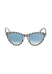 Gucci 54MM Novelty Stripe Cat Eye Sunglasses
