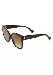 Gucci 54MM Tortoiseshell Square Sunglasses