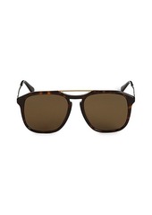 Gucci 55MM Aviator Sunglasses