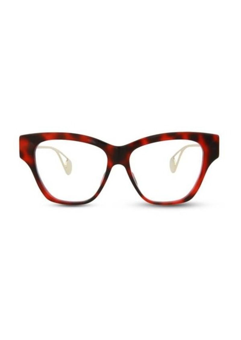 Gucci 55MM Cat Eye Eyeglasses
