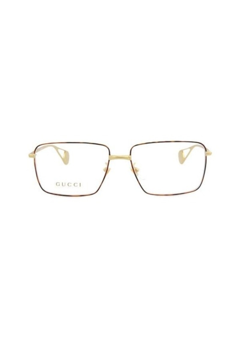 Gucci 55MM Rectangle Eyeglasses