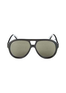 Gucci 56MM Aviator Sunglasses