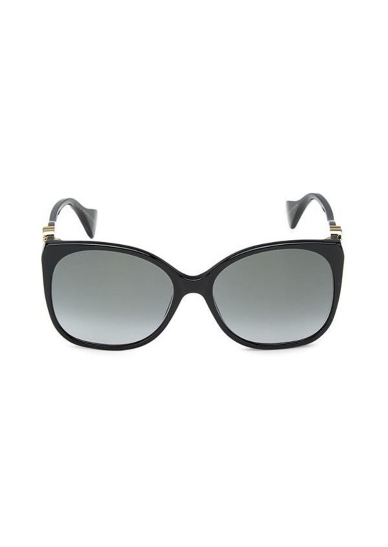 Gucci 56MM Butterfly Sunglasses