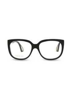 Gucci 56MM Rectangle Eyeglasses