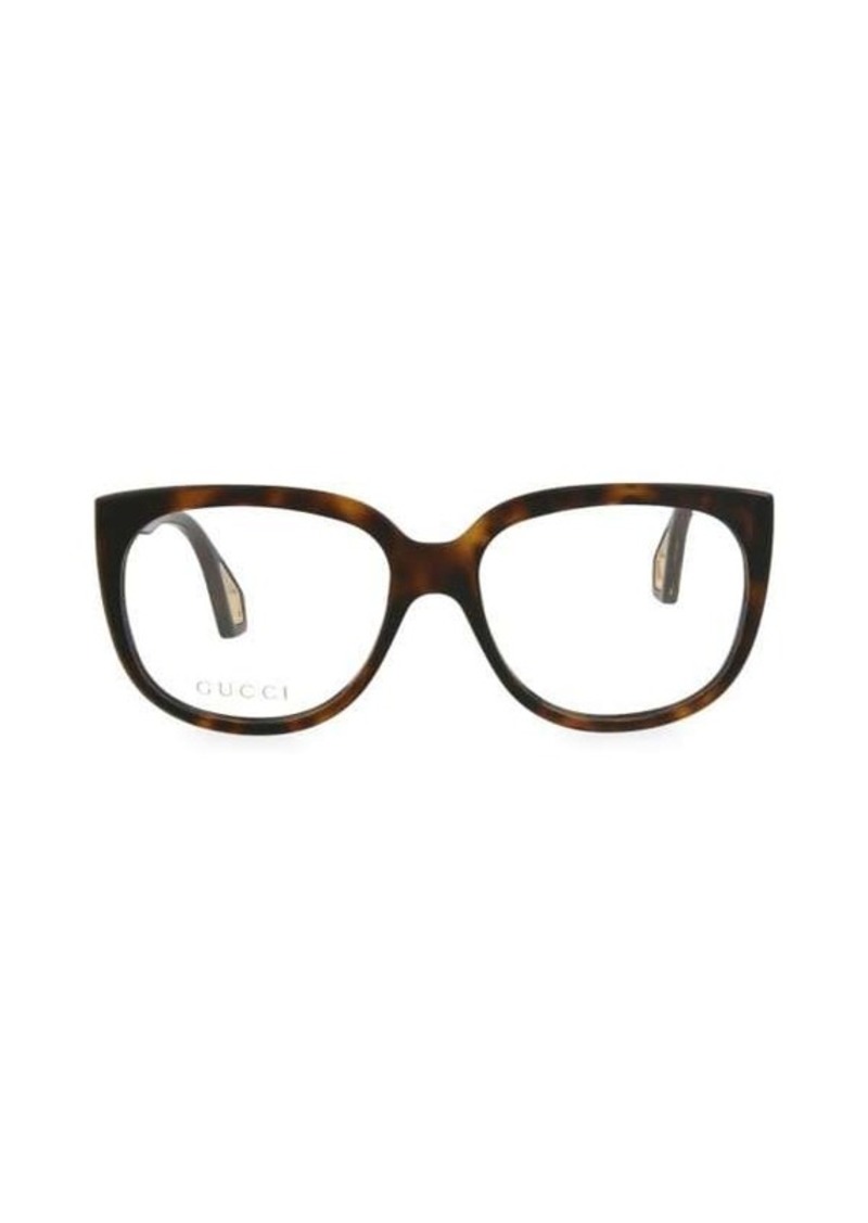 Gucci 56MM Round Cat Eye Eyeglasses