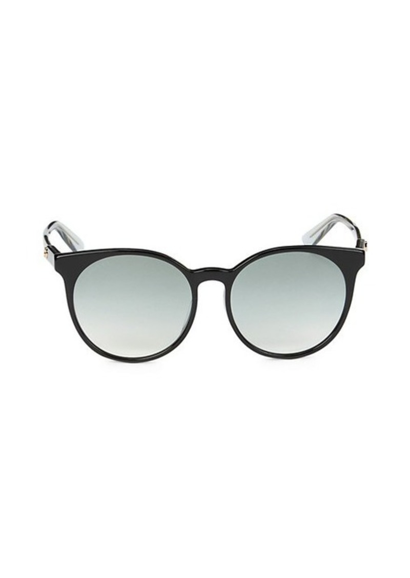 gucci core 56mm round sunglasses