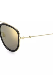 Gucci 57MM Pilot Sunglasses