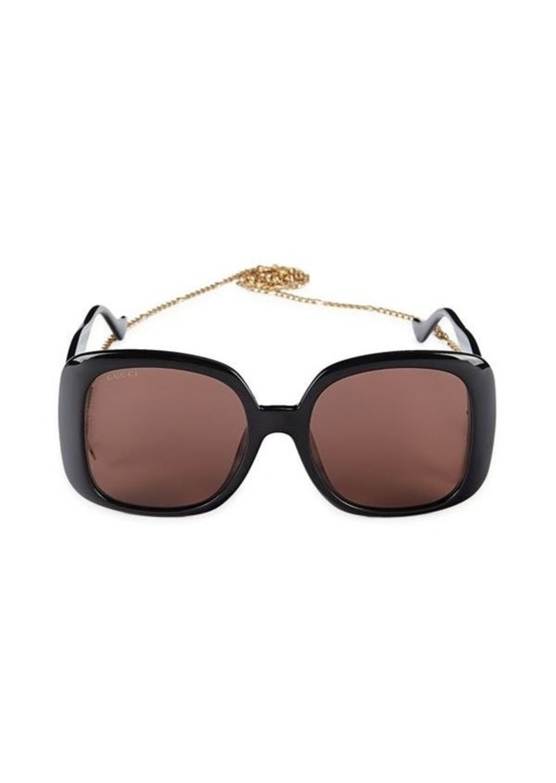 Gucci 57MM Square Sunglasses