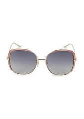 Gucci 58MM Butterfly Sunglasses