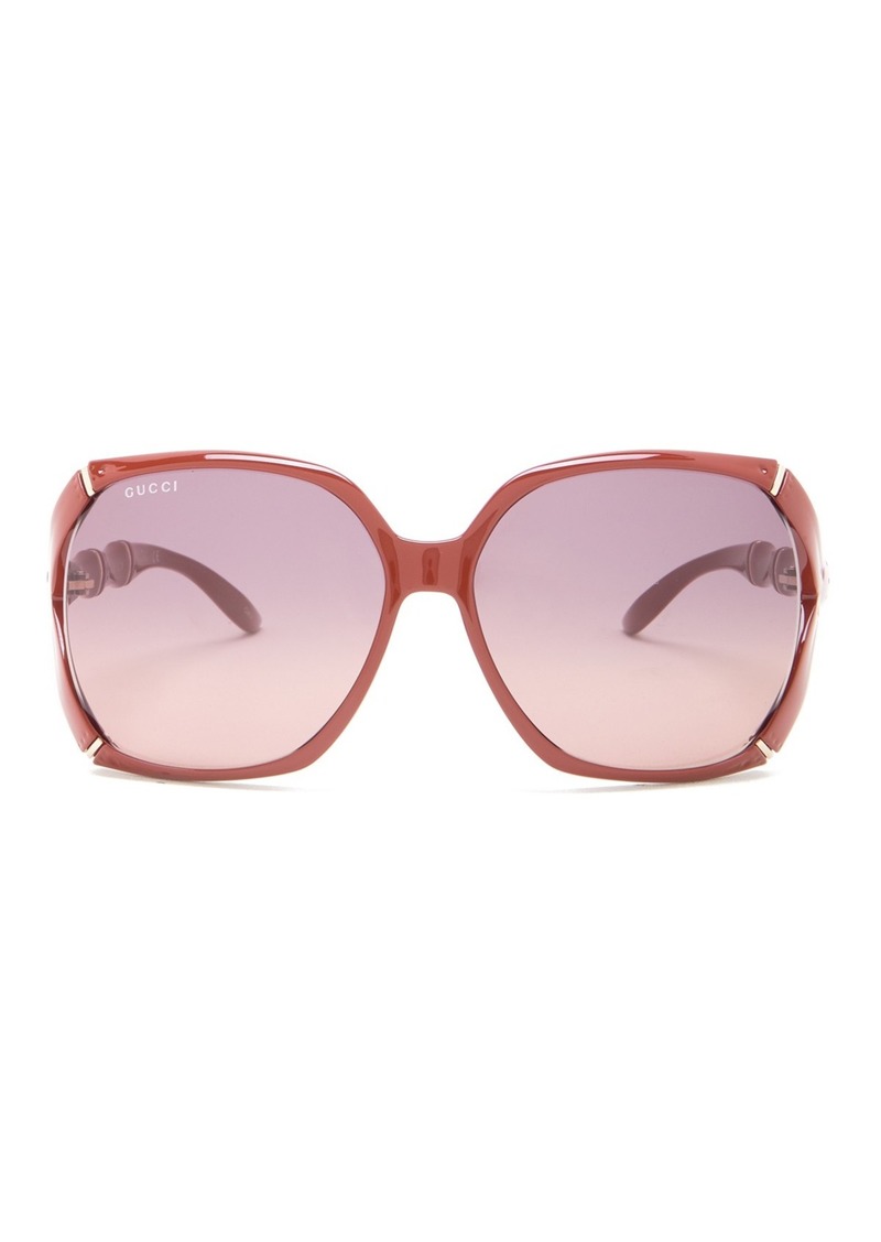 gucci 58mm oversize square sunglasses