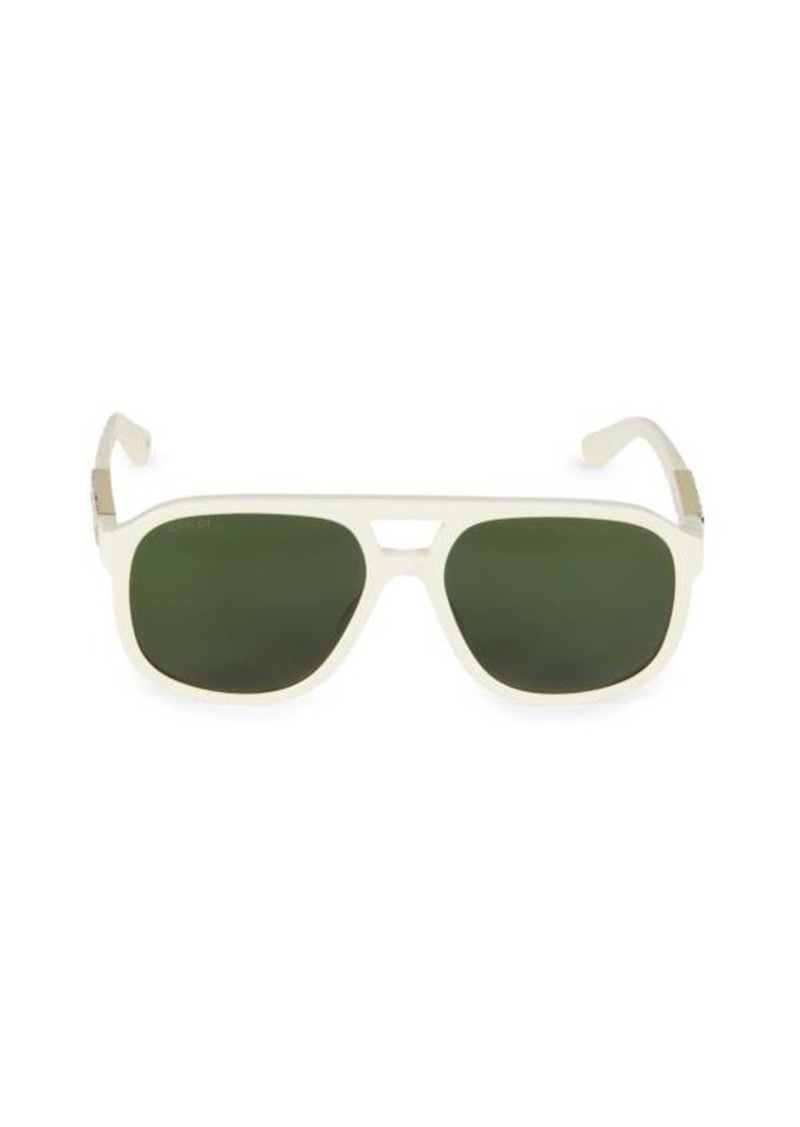 Gucci 58MM Pilot Sunglasses