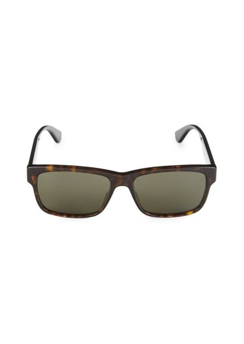 Gucci 58MM Rectangle Sunglasses