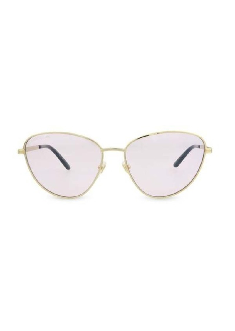 Gucci 58MM Reverse Cat Eye Sunglasses