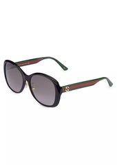 Gucci 59MM Oval Sunglasses
