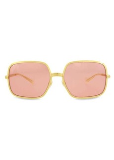 Gucci 60MM Square Sunglasses