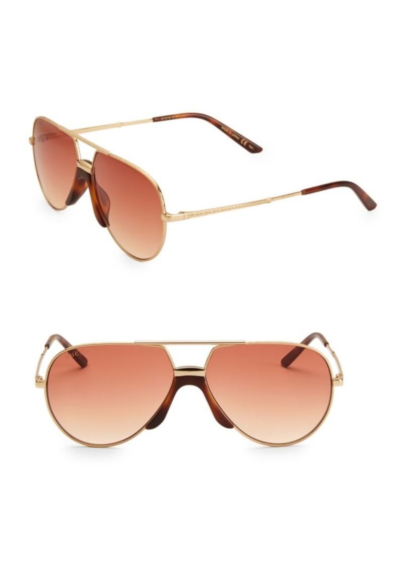 gucci 60mm core aviator sunglasses