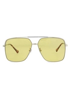 Gucci 61MM Aviator Sunglasses