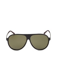 Gucci 61MM Aviator Sunglasses